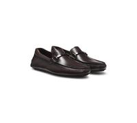 BOSS Scarpe driver in nappa con dettagli del marchio - Style Noel_Mocc_ltfhw, 50548100 Marrone scuro 43