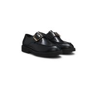 BOSS Scarpe monk in pelle con cinturino con fibbia - Style Eleri_Monk_BOBK, 50548740 Nero 38