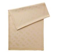 Hugo Boss Sciarpa Donna Monyque con monogrammi in modal e lana 100×200 cm Beige chiaro