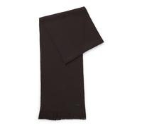 BOSS Sciarpa in lana vergine ecosostenibile con lavorazione Raschel - Style Albas, 50495340 Marrone scuro pz.