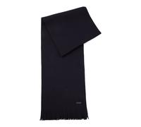 BOSS Sciarpa in maglia di lana vergine con dettaglio logo - Style Albas, 50495340 Blu scuro pz.