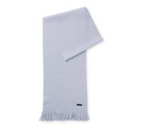 BOSS Sciarpa in maglia di lana vergine con dettaglio logo - Style Albas, 50495340 Celeste pz.