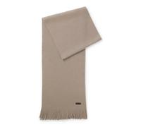 BOSS Sciarpa in maglia di lana vergine con dettaglio logo - Style Albas, 50495340 Marrone chiaro pz.