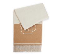 BOSS Sciarpa jacquard in misto lana con monogramma Double B - Style Vianna_35*180, 50533865 Beige pz.