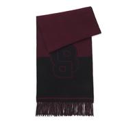 BOSS Sciarpa jacquard in misto lana con monogramma Double B - Style Vianna_35*180, 50533865 Viola scuro pz.