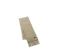 BOSS Sciarpa realizzata in Italia in lana con toppa con logo - Style Naster_35*180, 50517218 Marrone chiaro pz.