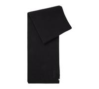 Boss - Sciarpa Nera con Logo Ricamato - - Accessories - Uomo - Nero - ONE SIZE