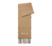 BOSS Sciarpa realizzata in Italia con motivo a quadri e in tinta unita - Style Alistar_26*190, 50551650 Beige pz.