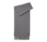 BOSS Sciarpa realizzata in Italia in lana con toppa con logo - Style Naster_35*180, 50517218 Grigio scuro pz.