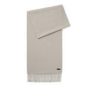 BOSS Sciarpa realizzata in Italia in lana con toppa con logo - Style Naster_35*180, 50517218 Marrone chiaro pz.