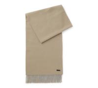 BOSS Sciarpa realizzata in Italia in lana con toppa con logo - Style Naster_35*180, 50517218 Marrone chiaro pz.