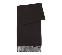 BOSS Sciarpa realizzata in Italia in lana con toppa con logo - Style Naster_35*180, 50517218 Marrone scuro pz.