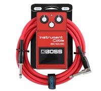BOSS Serie BIC-10A | Cavo per Strumenti | Connettori da ¼ di pollice Dritto/Angolo Retto | Lunghezza 3 m | Cavi di Alta Qualità per la Chitarra, il Basso e Altro | Robusti e Silenziosi | Rosso