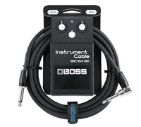 BOSS Serie BIC-10A | Cavo per Strumenti | Connettori da ¼ di pollice Dritto/Angolo Retto | Lunghezza 3 m | Cavi di Alta Qualità per la Chitarra, il Basso e Altro | Robusti e Silenziosi | Nero