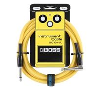 BOSS Serie BIC-10A | Cavo per Strumenti | Connettori da ¼ di pollice Dritto/Angolo Retto | Lunghezza 3 m | Cavi di Alta Qualità per la Chitarra, il Basso e Altro | Robusti e Silenziosi | Giallo