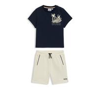 BOSS Set con bermuda e T-shirt per bambini con grafica creativa - Style J52125/21C03A, J52125 Beige chiaro 74