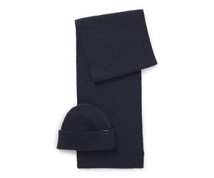 BOSS Set con cappello e sciarpa in confezione regalo - Style Uboldi_SET, 50556171 Blu scuro pz.