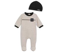BOSS Set con pagliaccetto e cappello per neonati in confezione regalo - Style J52487/B5112M, J52487 Beige chiaro 60