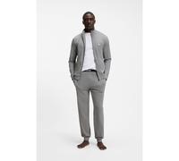 BOSS Set di abbigliamento da casa in cotone elasticizzato con stampa del logo - Style 365 Long Set, 50566976 Grigio chiaro L