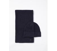 BOSS Set sciarpa + cappello in lana a coste OS Blue