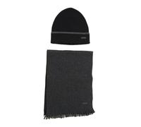 Boss - Set Sciarpa e Cappello con Frange - - Accessories - Uomo - Nero - ONE SIZE
