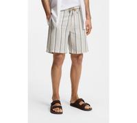 BOSS Shorts a righe in misto lino-cotone - Style Chino_ST_Shorts_2, 50561129 Beige chiaro 36