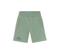 BOSS Shorts bambini in piqué di cotone con logo stampato - Style J52930/64U04A, J52930 Verde 138