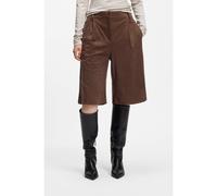 BOSS Shorts regular-fit in similcamoscio con pieghe sulla parte anteriore - Style C_Talarina4, 50572595 Marrone 42