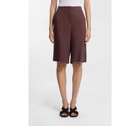 BOSS Shorts relaxed fit in misto lino - Style Tianala, 50557429 Marrone scuro 36