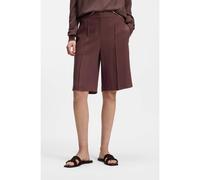 BOSS Shorts relaxed fit in misto lino - Style Tianala, 50557429 Marrone scuro 50