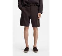 BOSS Shorts relaxed fit in Tech Linen lavabile - Style P-Peter-RDS-S-WG-262, 50561983 Marrone scuro 58