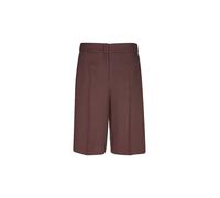 BOSS Shorts relaxed fit in misto lino - Style Tianala, 50557429 Marrone scuro 36
