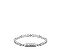 BOSS Silver-tone cuff with logo closure - Style SPHERE, HB1580658 Color argento M