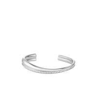 BOSS Silver-tone curved bangle with crystal embellishments - Style LENA, HB1580777 Color argento pz.