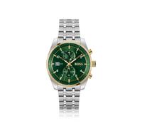 BOSS SKYTRAVELLER Cronografo bicolore con quadrante verde - Style SKYTRAVELLER, HB1514195 Argento pz.