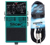 Boss SL-2 Slicer - Dispositivo per effetti + cavo jack Keepdrum