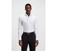 BOSS Slim-fit shirt in wrinkle-resistant Oxford cotton - Style H-HANK-spr-B1-C1-253, 50545820 Bianco 40A