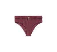 BOSS Slip bikini plissé con monogramma Double B - Style BRIEF_DOUBLE B, 50561326 Rosso scuro M