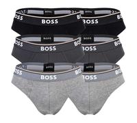 BOSS Slip grigio / grigio scuro / bianco Uomo BOSS M