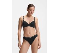 BOSS Slip in cotone elasticizzato con elastico in vita con logo in confezione da tre - Style 3P BRIEF, 50510016 Nero XXXL