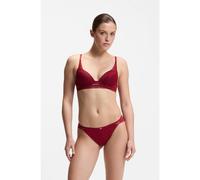 BOSS Slip in microfibra con pizzo peonia - Style BRIEF_ PEONY LACE, 50545063 Rosso scuro S