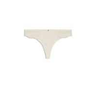 BOSS Slip in pizzo con pieghe in rete e charm dorato - Style THONG_BLOSSOM, 50556195 Bianco L
