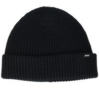BOSS Small Logo Wool Beanie Berretto, Nero (Black Thunder), Taglia Unica Uomo