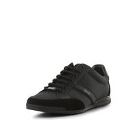 BOSS Sneakers in materiali misti con pelle scamosciata e similpelle - Style Saturn_Lowp_mx A_N, 50498265 Nero 42