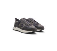 BOSS Sneakers d’ispirazione rétro con dettagli effetto lana - Style B Icon_Runn_wlsd, 50552762 Grigio scuro 38