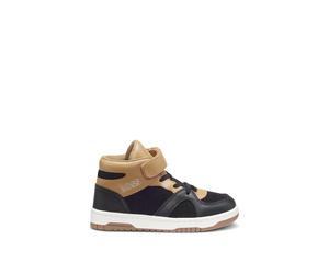 BOSS Sneakers high-top per bambini in velluto e pelle - Style J52584/26920, J52584 Marrone 30