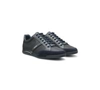 BOSS Sneakers in materiali misti con pelle scamosciata e similpelle - Style Saturn_Lowp_mx A_N, 50498265 Blu scuro 43