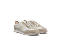 BOSS Sneakers in materiali misti con suola dentellata - Style Nitan_Lowp_txmx, 50563824 Beige chiaro 44