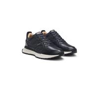 BOSS Sneakers in pelle brunita - Style Jonah_Runn_bu, 50536486 Blu scuro 45