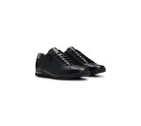 BOSS Sneakers in pelle con fodera interna per il controllo degli odori - Style Saturn_Lowp_lux4 A_N, 50498282 Nero 39